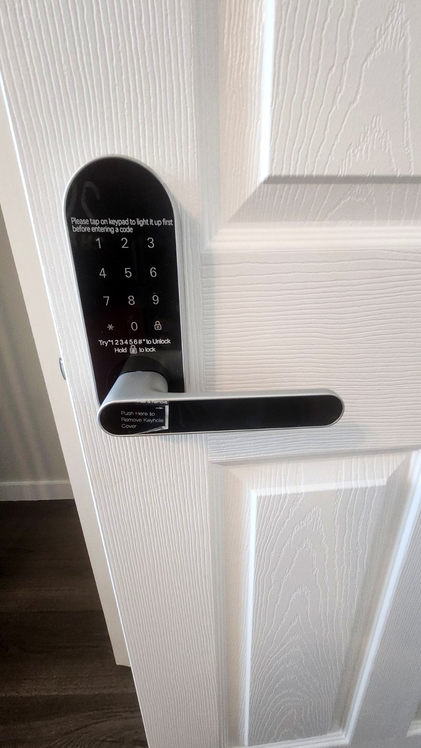 Bedroom keypad lock